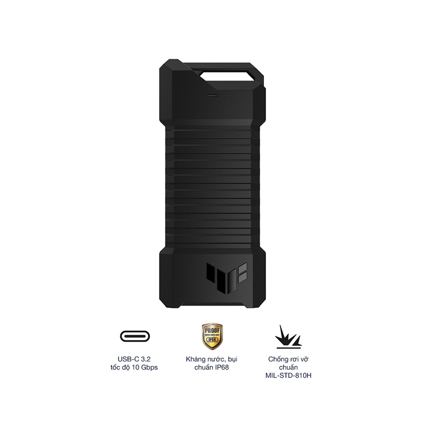 Ổ cứng di động SSD 1TB Asus TUF Gaming AS1000 USB3.2 Gen 2x1, Hợp kim nhôm, Chống Sốc, Chống Nước, Chống Bụi