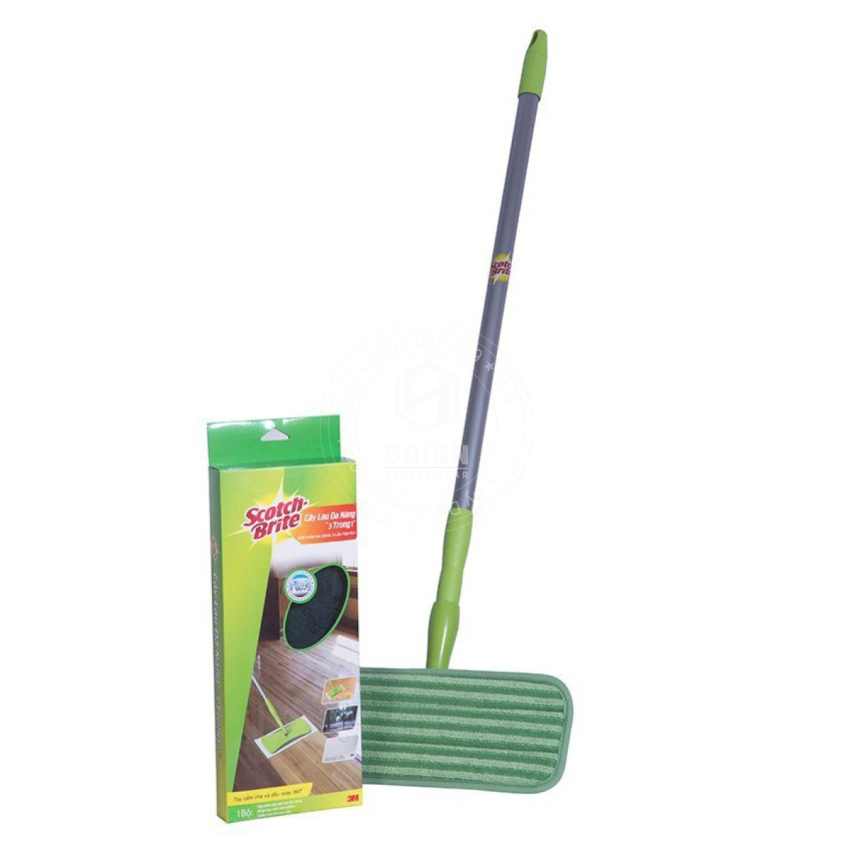 Cây lau nhà đa năng 3 trong 1 cao cấp Scotch-Brite 3M CLN-DN
