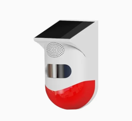 Hệ thống báo động cảm biến chuyển động hồng ngoại không dây WiFi Tuya thông minh, còi ngoài trời năng lượng mặt trời
