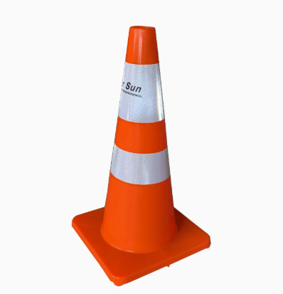 Nón chắn giao thông màu cam bền bỉ, có độ hiển thị cao 28"