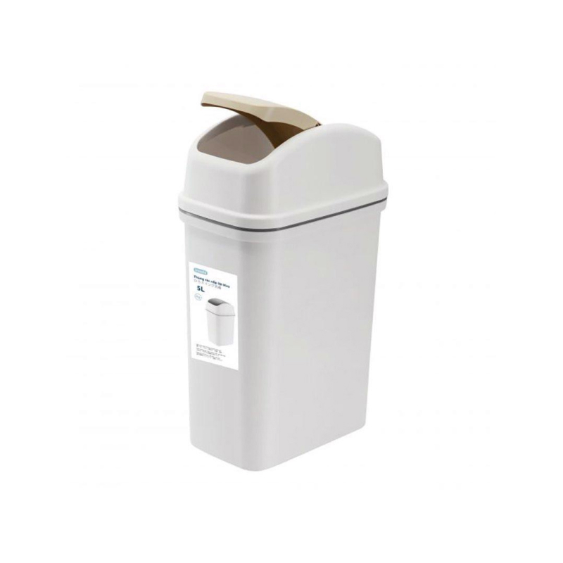 Thùng rác nắp lật Inochi 5L