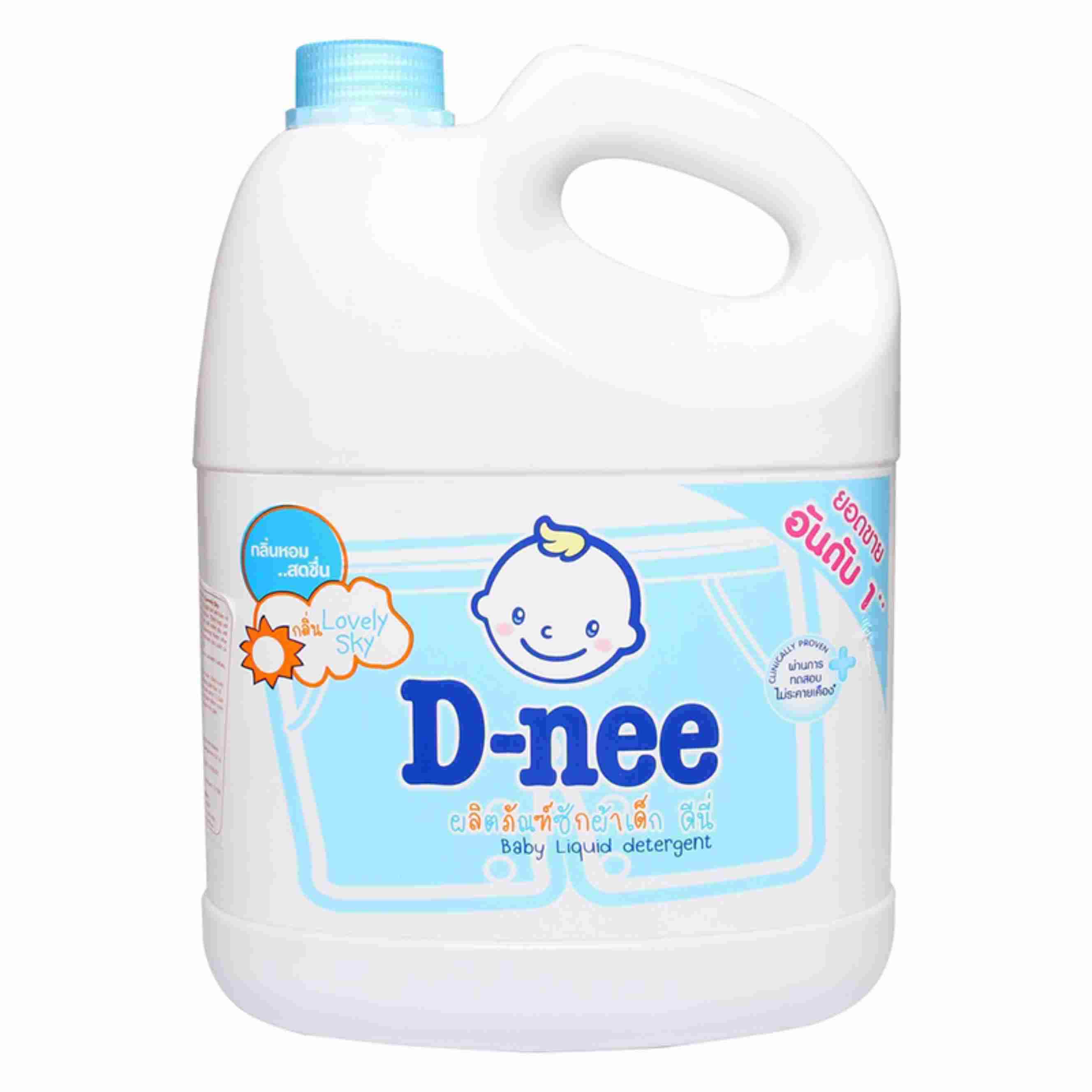Nước giặt quần áo em bé D-nee Lovely Sky​ can 3L