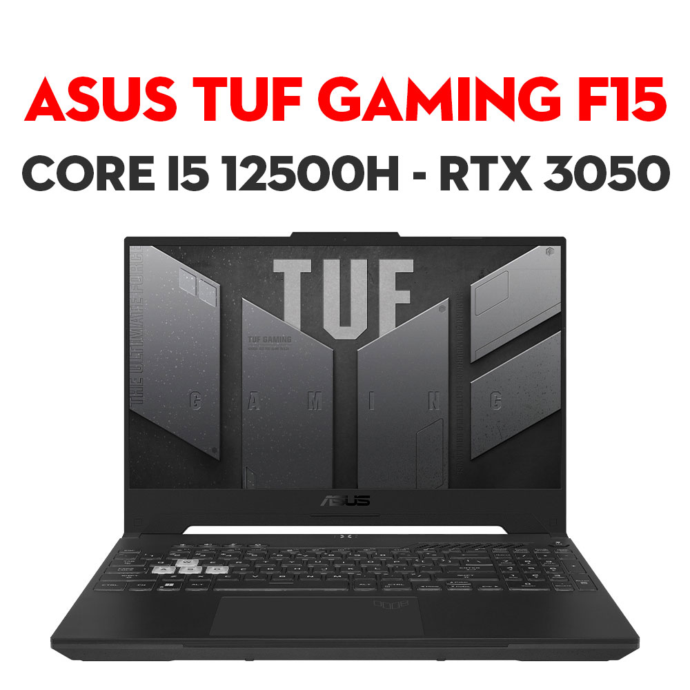 Laptop Asus TUF Gaming F15 FX507ZC4-HN074W (Intel Core I5-12500H | 8GB | 512GB | RTX 3050 4GB | 15.6 Inch FHD 144Hz | Win 11 | Xám)
