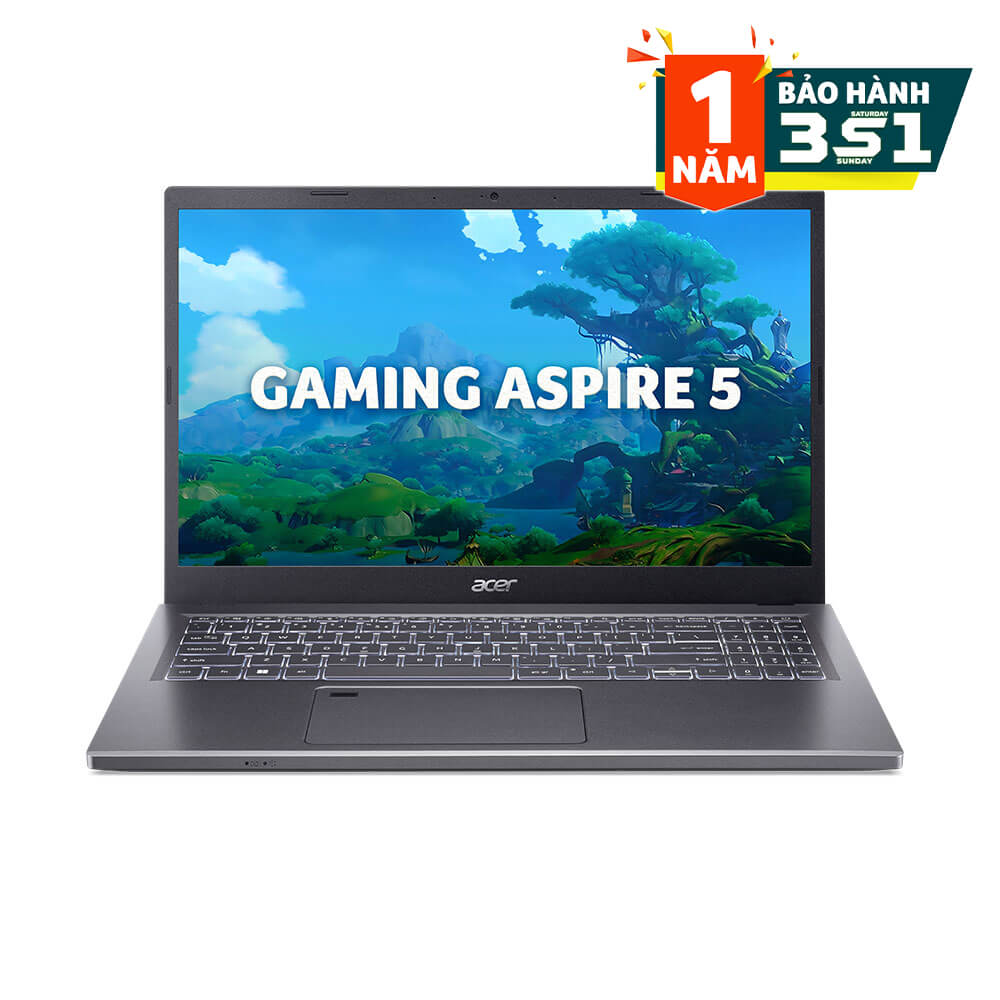 Laptop Acer Gaming Aspire 5 A515-58GM-59LJ NX.KQ4SV.001 (Intel Core I5-13420H |8G| 512GB | NVIDIA GeForce RTX 2050 | 15.6 Inch FHD | Win 11 | Gray)
