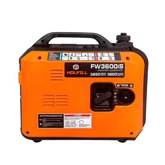 Máy phát điện xăng biến tần công suất lớn, hoạt động êm ái, một pha, 3 kW (3.5 kW), 3 kVA, 3000W, làm mát bằng không khí