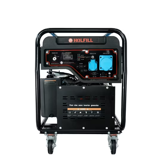 Máy phát điện xăng di động công suất 9000W (8.25kW) kiểu hở, khung hiệu suất cao, máy phát điện xăng gia dụng thông thường 15 kVA