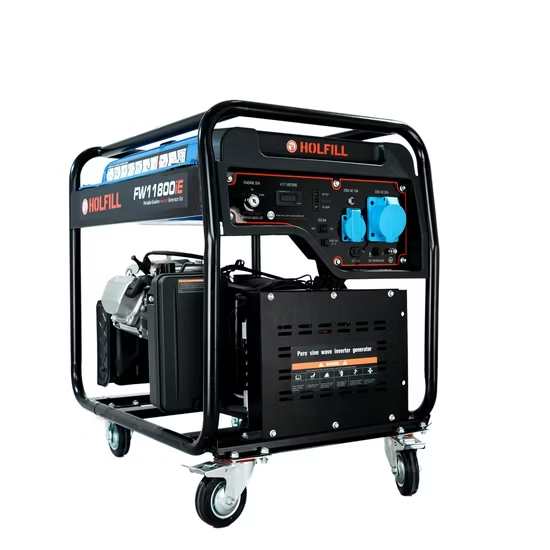 Máy phát điện xăng di động công suất 9000W (8.25kW) kiểu hở, khung hiệu suất cao, máy phát điện xăng gia dụng thông thường 15 kVA