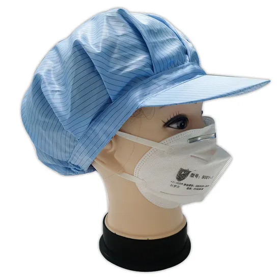 Mũ chống tĩnh điện polyester sợi carbon trong phòng sạch