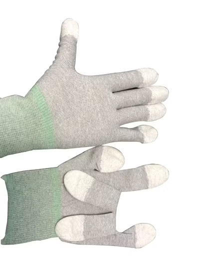 Găng tay lao động phòng sạch bằng nylon phủ PU ở lòng bàn tay