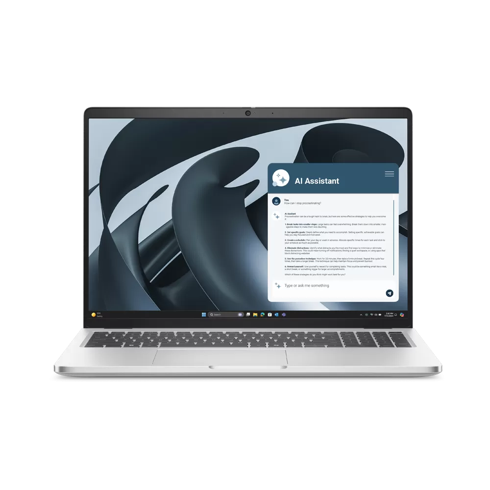 Laptop Dell Pro 16 PLUS PB16255 (RYZEN™ AI 5 PRO 340/32GB LPDDR5x RAM/1TB SSD/16" FHD+/AMD RDNA™/WI-FI + BT/3 CELL 55 WHR/WIN 11 PRO/Màu Platinum Silver)