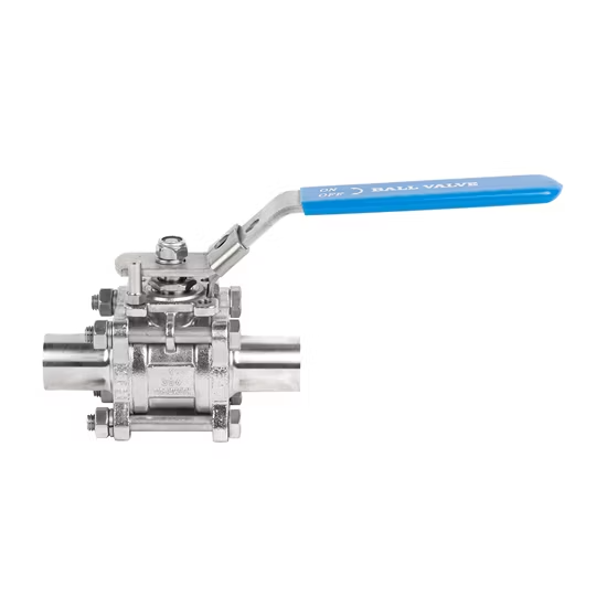 Van bi khí nén hai chiều ba chi tiết bằng thép không gỉ