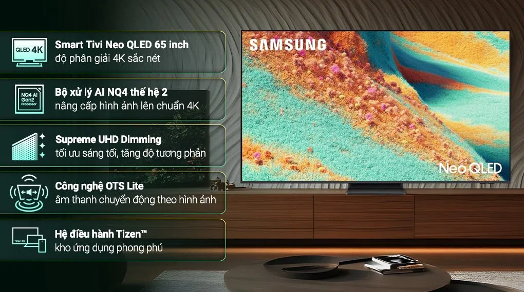 Smart Tivi Neo QLED Samsung AI 4K 65 inch (QA65QN85F)