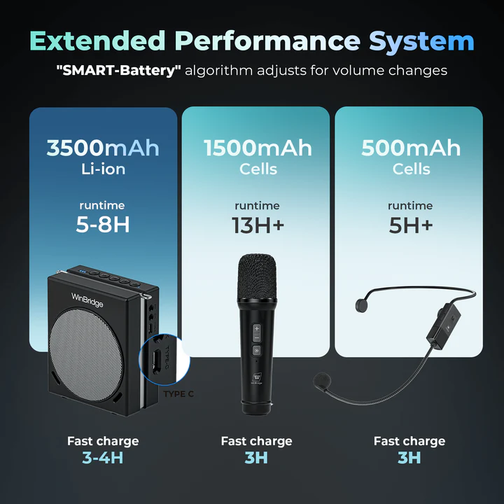 Máy trợ giảng WinBridge S91 | 30W | UHF Wireless | Dual Mic ảnh 2
