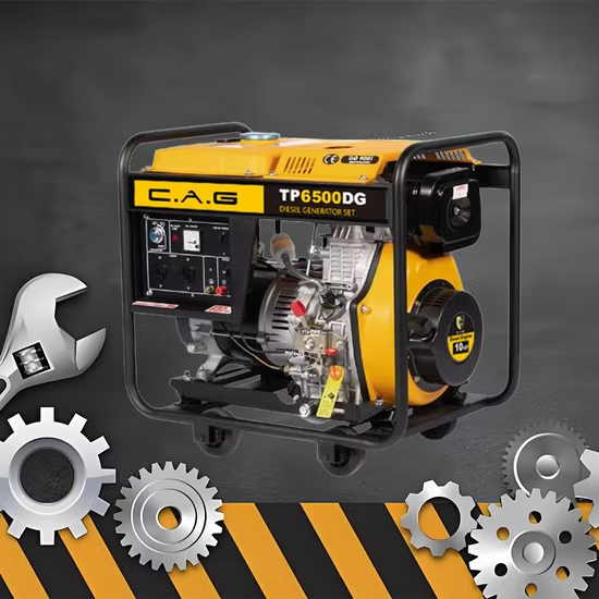 Máy phát điện dự phòng khẩn cấp 5500W 5000W 4500W, máy phát điện diesel di động ổn định, hoạt động êm ái