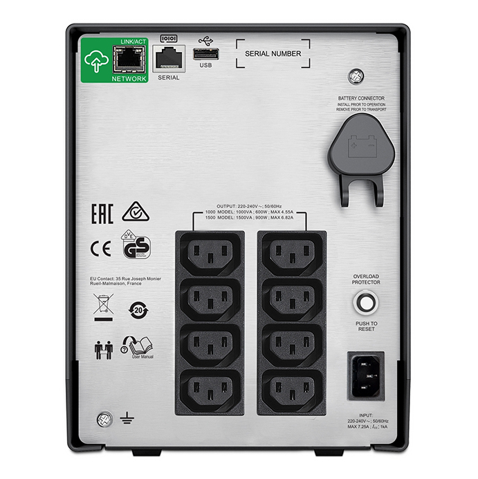 Bộ lưu điện UPS APC SmartConnect SMC1500iC (Thông số: Tower/ Line interactive/ 1500VA/ 900W/ LCD) ảnh 4