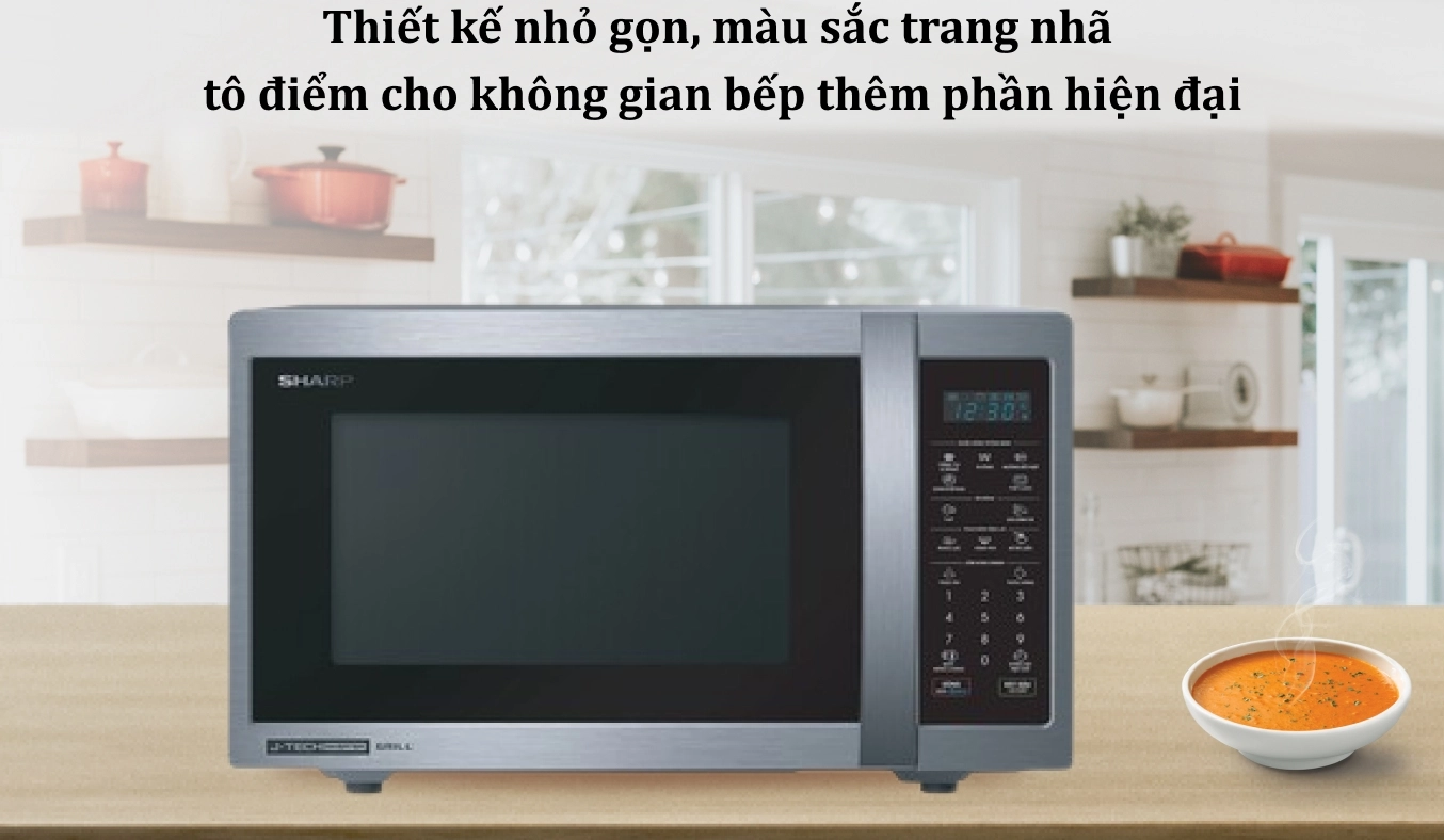 Lò vi sóng có nướng Sharp 25 lít R-G52XVN-ST