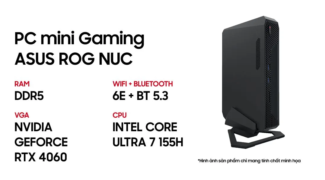 PC Mini Asus ROG NUC 14Th Scorpion Canyon U7