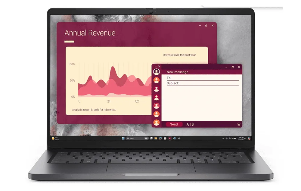 Laptop dell Pro 14 PC14250(Thông số:Intel Core 5 120U/16GB | 1TB/Intel Graphics/14 inch FHD+/ Win 11/1Year )
