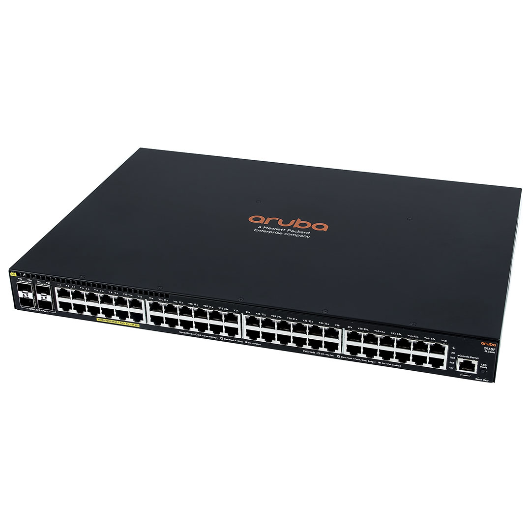 Thiết Bị Mạng Switch HPE Aruba 2930F 48G PoE+ 4SFP+ JL256A