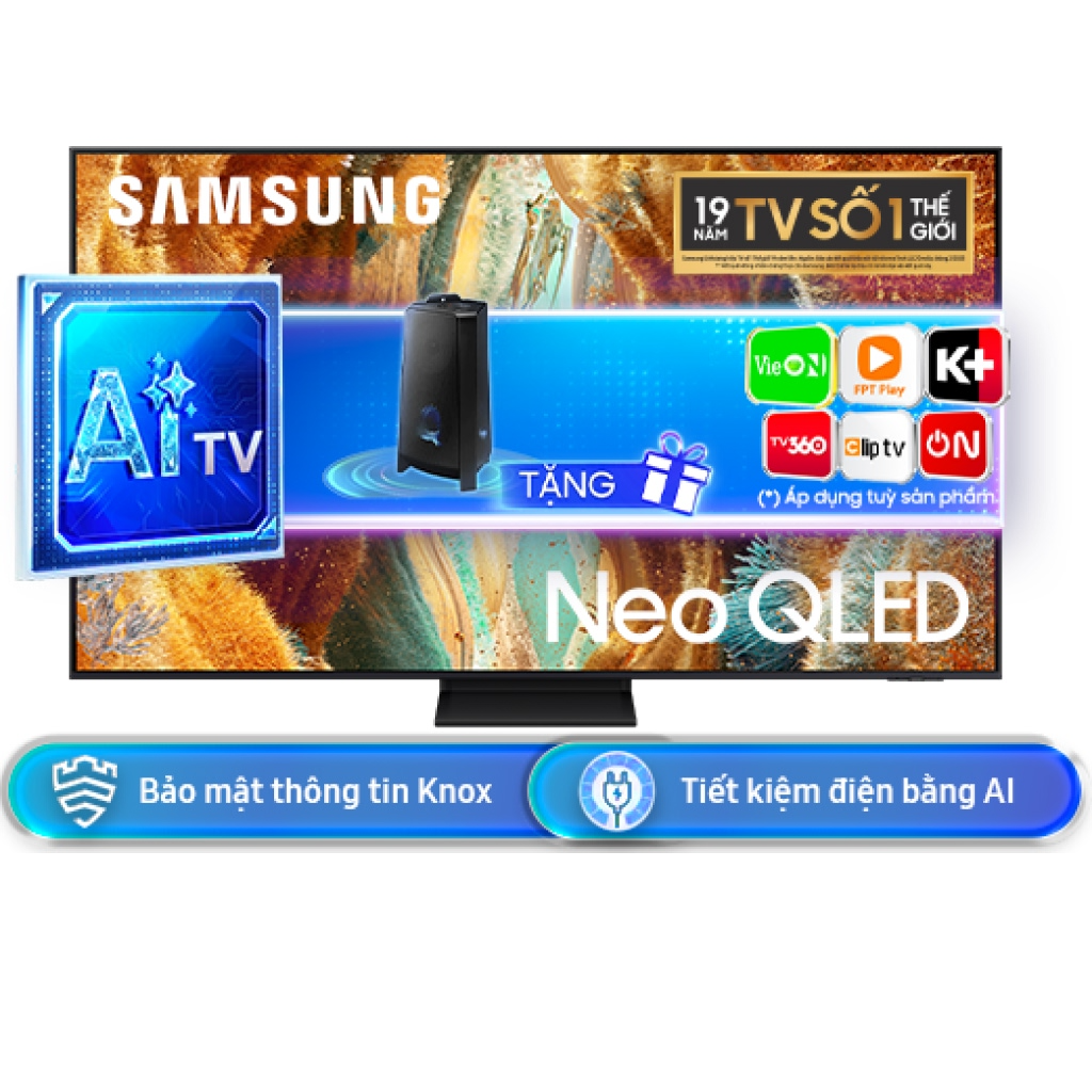 Smart AI Tivi Neo QLED Mini LED Samsung 4K 75 Inch QA75QN70FAKXXV